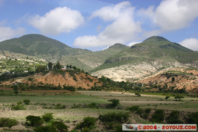 Paysage de la region de Puebla
