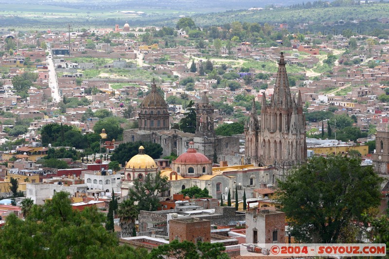 San Miguel de Allende - vue sur l'Iglesia de la Parroquia
