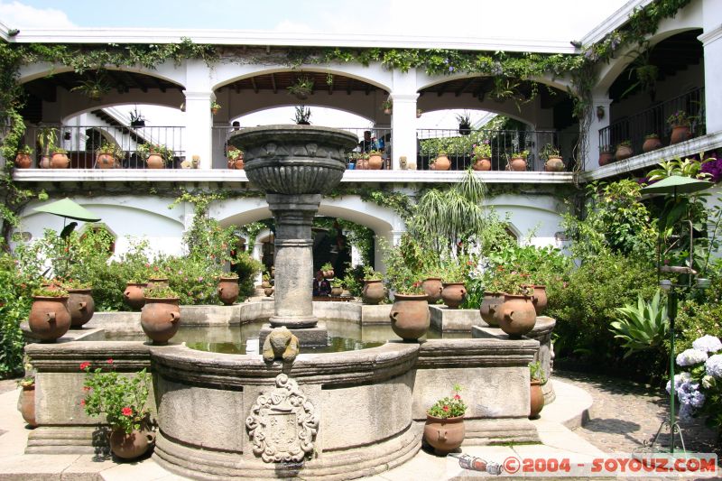 Patio de l'h�tel Santos Tomas
