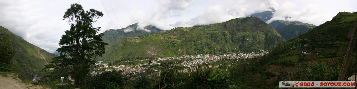 Banos y Volcan Tungurahua - panoramique
Mots-clés: Ecuador panorama volcan