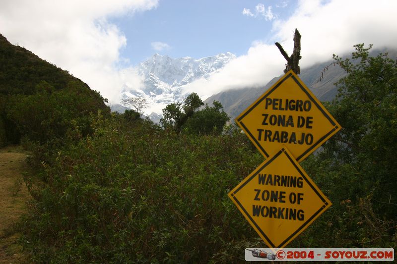 Camino Inca - Silcakancha - Peligro Zona de Trabajo
Mots-clés: peru Camino Inca Alternativo Roadsign Montagne