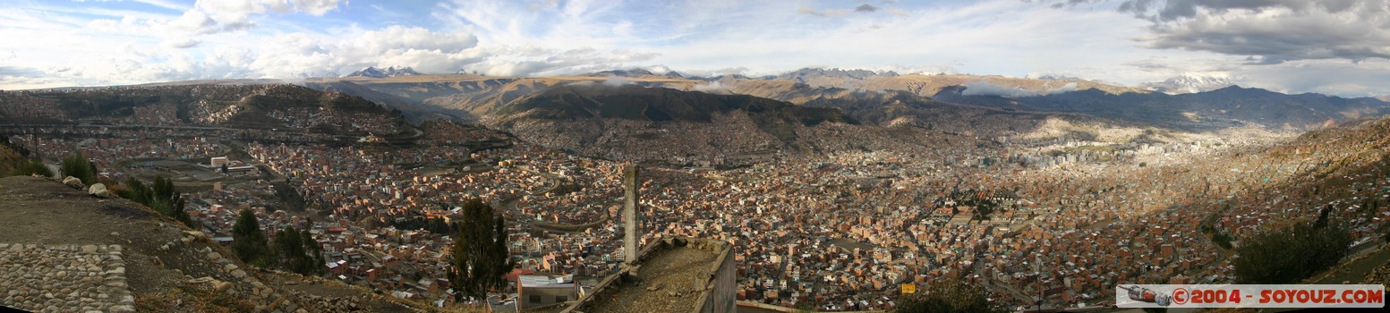 Vue sur La Paz - panoramique
Mots-clés: panorama