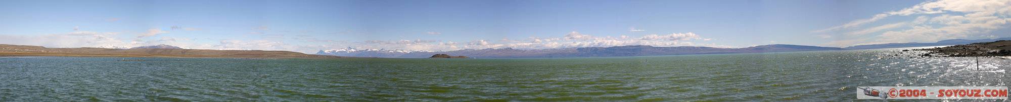 Panoramique du lac Argentino / Panoramic view of the Argentino Lake
