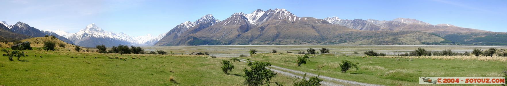 Aoraki / Mount Cook - panorama
Mots-clés: New Zealand South Island patrimoine unesco Montagne Neige panorama