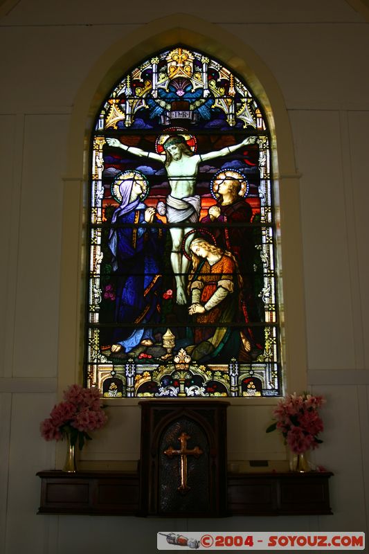 Banks Peninsula - Akaroa - Church of St Patrick
Mots-clés: New Zealand South Island Eglise Vitrail