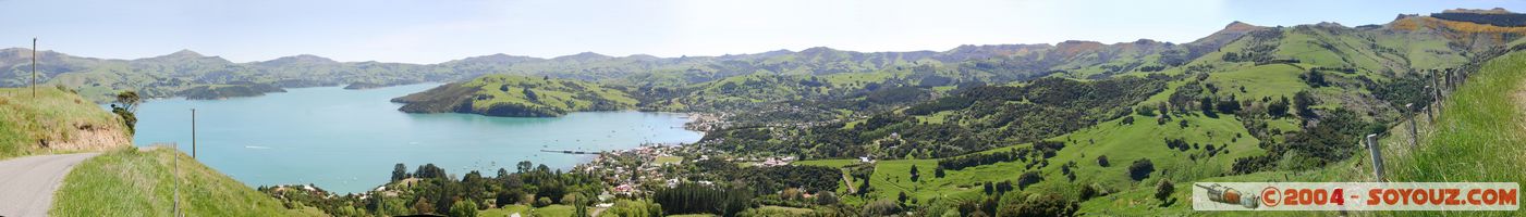 Banks Peninsula - View on Akaroa - panorama
Mots-clés: New Zealand South Island mer panorama