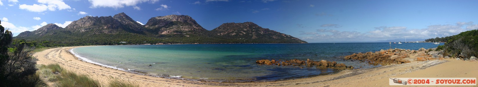 Freycinet National Park - Richardsons Beach - panoramique
Mots-clés: plage panorama