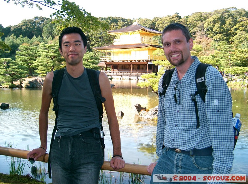 Nam et moi devant le Kinkaku-ji
