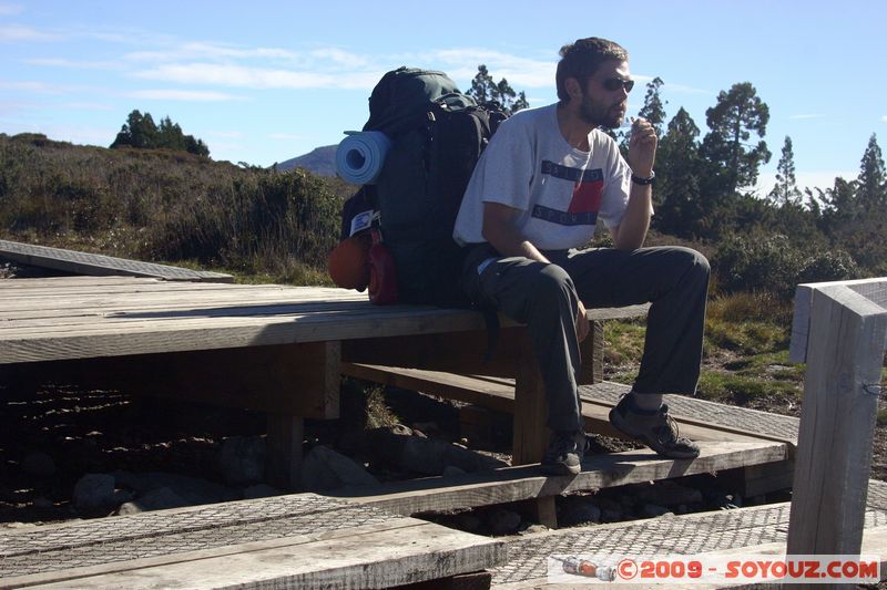 Overland Track - Pause casse-croute
