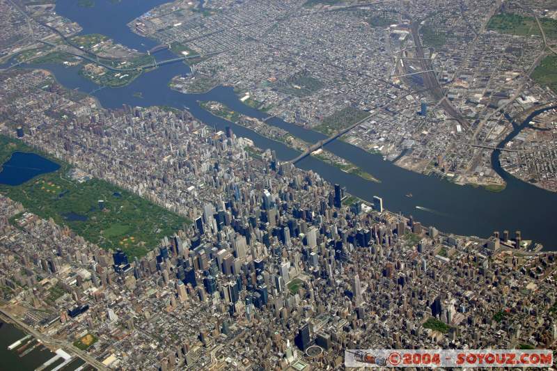 Vue aérienne de Manhattan

