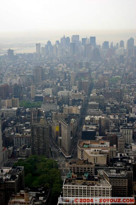 Lower Manhattan avec en 1er plan le Flat Iron Building
