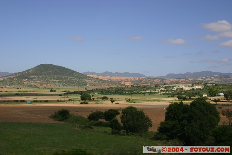 Paysage de la region de Puebla
