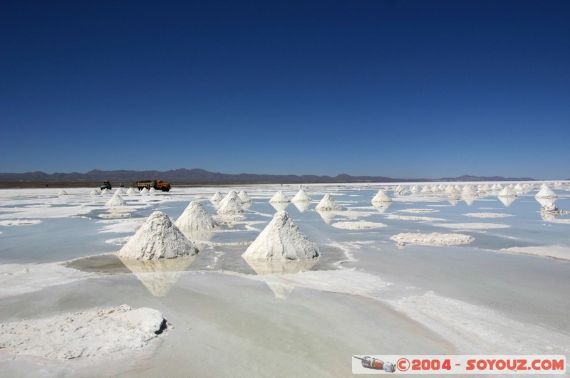 Salar de Uyuni - Recolte du sel
