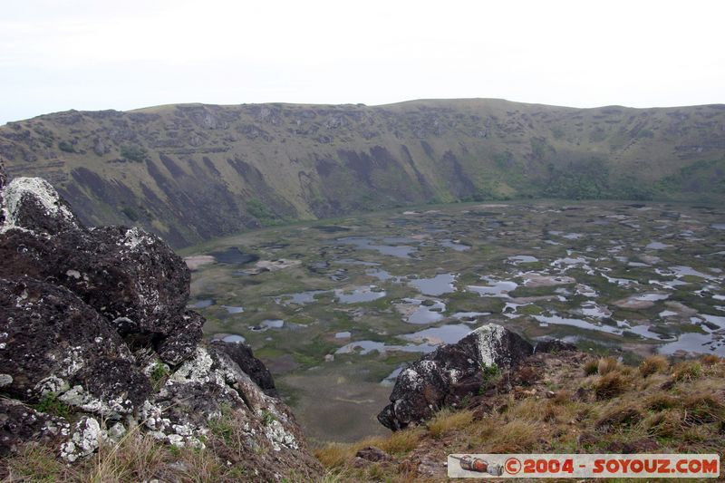 Ile de Paques - Rano Kau 
Mots-clés: chile Ile de Paques Easter Island patrimoine unesco volcan Lac