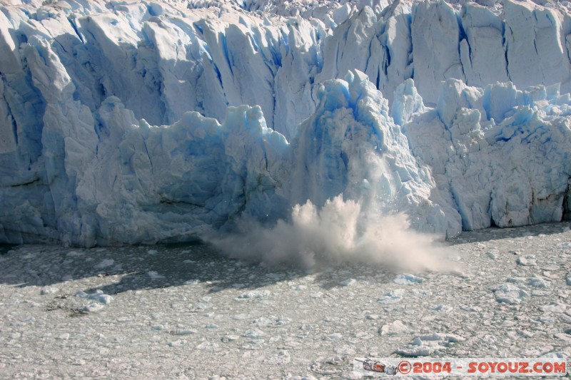 Chutes de glace / Falling ice rocks
