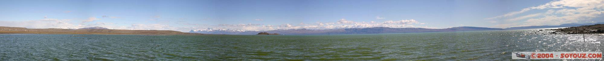 Panoramique du lac Argentino / Panoramic view of the Argentino Lake
