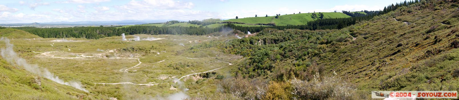 Taupo - Craters of the Moon - panorama
Mots-clés: New Zealand North Island geyser Thermes panorama