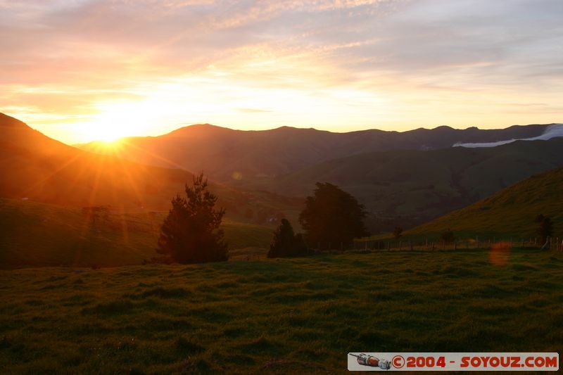 Banks Peninsula at dusk
