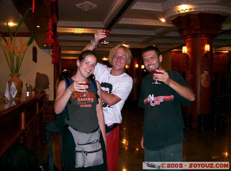 Siem Reap - Goldiana Hotel - avec Marion et Rene, une couple d'Hollandais

