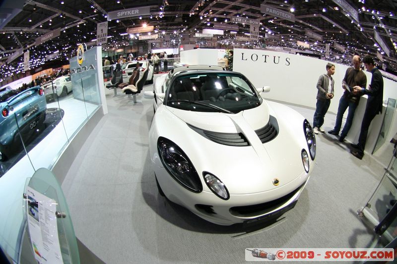 Salon Auto de Geneve 2009 - Lotus Elise S
Mots-clés: voiture Fish eye Lotus vehicule