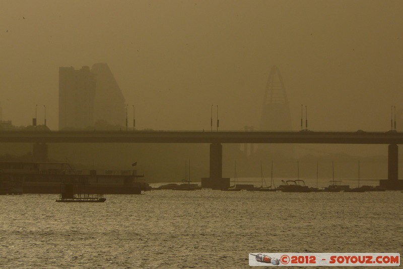 Khartoum - Blue Nile Cruise - Mac Nemer Bridge
Mots-clés: geo:lat=15.61456405 geo:lon=32.54079580 geotagged Soudan Pont Riviere sunset Burj El Fateh (Kadhafi egg)