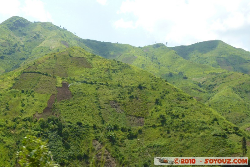 Route Bukavu/Uvira - Les escarpements
