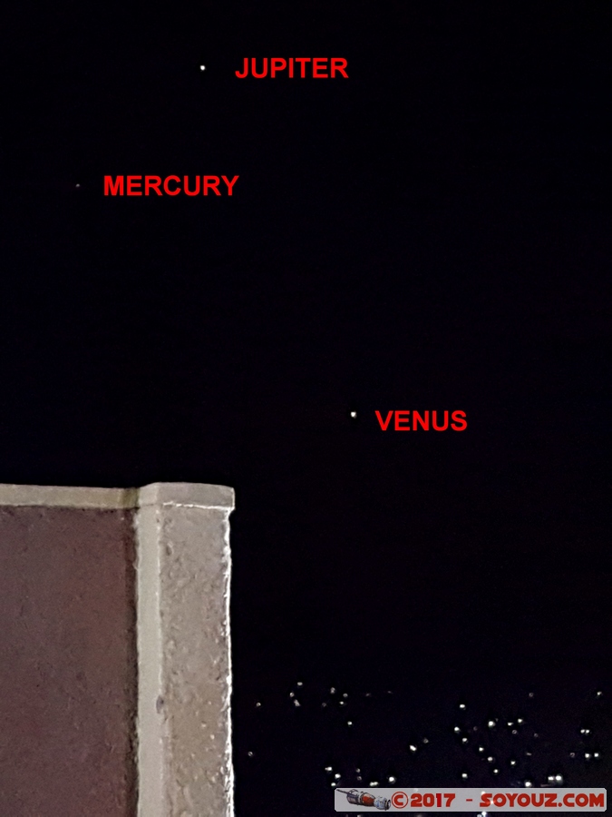 Kigali - Kigarama - Conjonction plan&eacute;taire
Mots-clés: Bigo geo:lat=-1.99916667 geo:lon=30.06388889 geotagged Kigali Province RWA Rwanda Kigarama Astronomie planetes Kigali