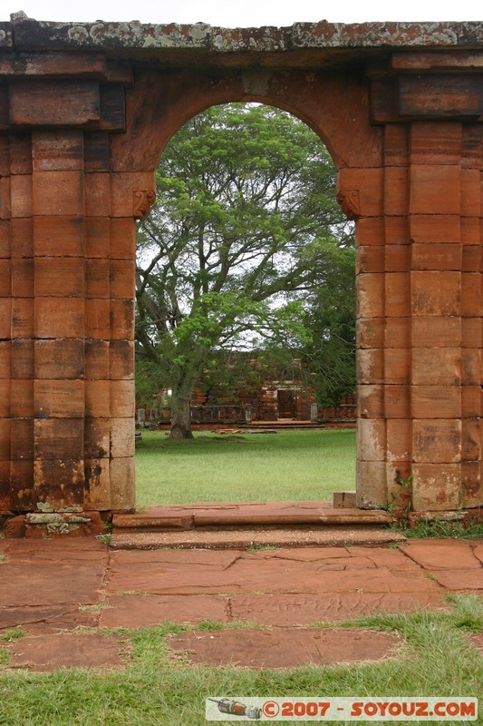 San Ignacio - Ruines Mission San Ignacio - Patio del Colegio
