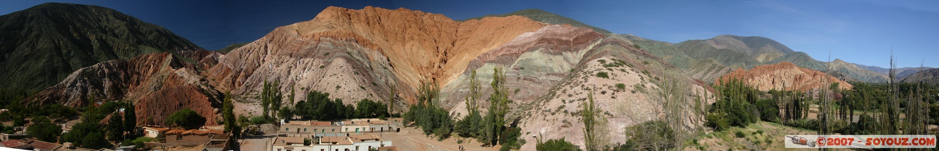 Purmamarca - Cerro de Siete Colores - vue panoramique
