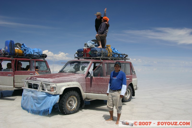 Salar de Uyuni - notre chauffeur
