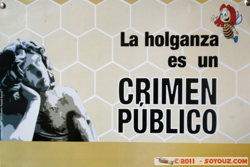 Trinidad - Museo Municipal de Historia - Propgaganda - La holganza es un crimen publico
Mots-clés: CUB Cuba geo:lat=21.80490217 geo:lon=-79.98542178 geotagged Trinidad Sancti SpÃ­ritus fresques politiques Affiche