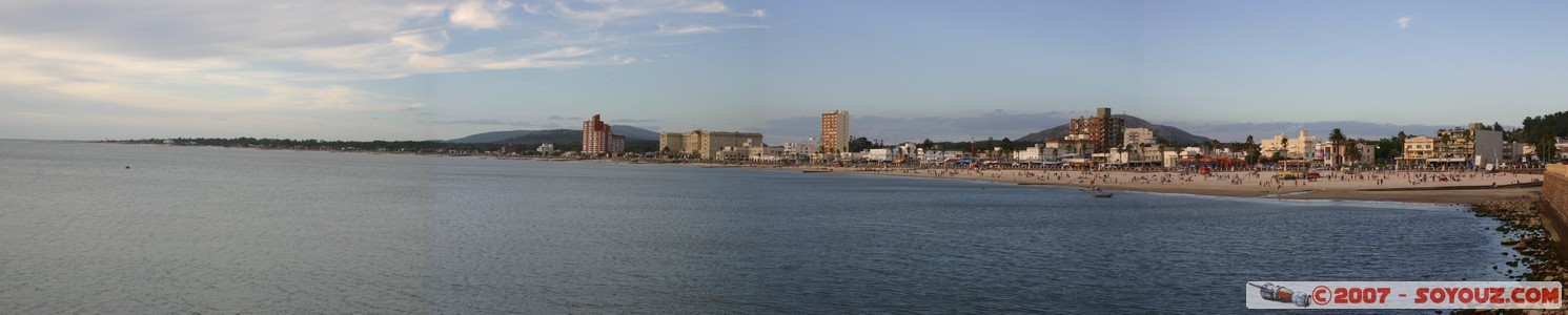 la plage de Piriapolis - panoramique
