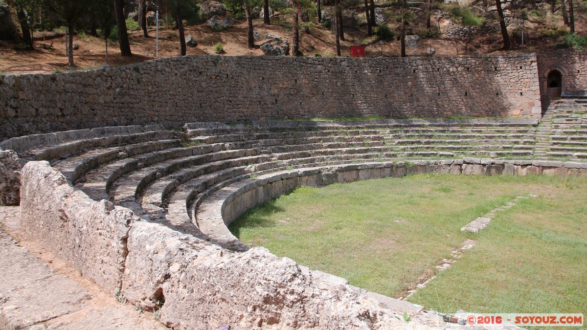 Archaeological site of Delphi - Stadium
Mots-clés: Delfi Delphi GRC Gr&egrave;ce Delphes Ruines grec patrimoine unesco Phocis Stade Stadium