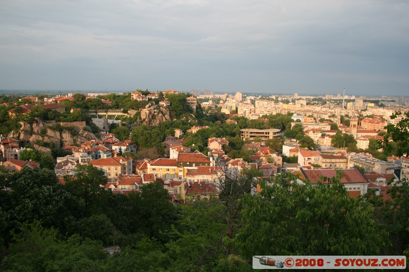 Vue sur Plovdiv depuis Sahat tepe
