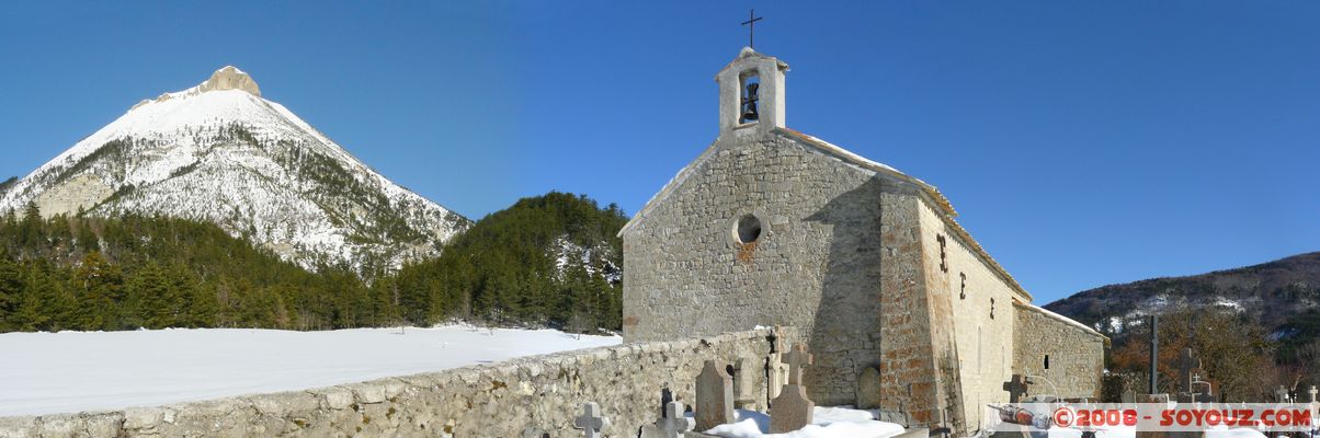 Vergons - Chapelle Notre-Dame de Valvert
Mots-clés: Eglise Neige panorama