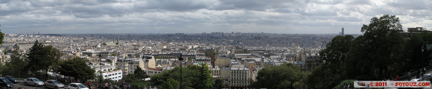 Vue panoramique sur Paris depuis le Sacre-Coeur
Mots-clés: FRA France geo:lat=48.88611171 geo:lon=2.34308627 geotagged le-de-France Paris 18 Buttes-Montmartre panorama