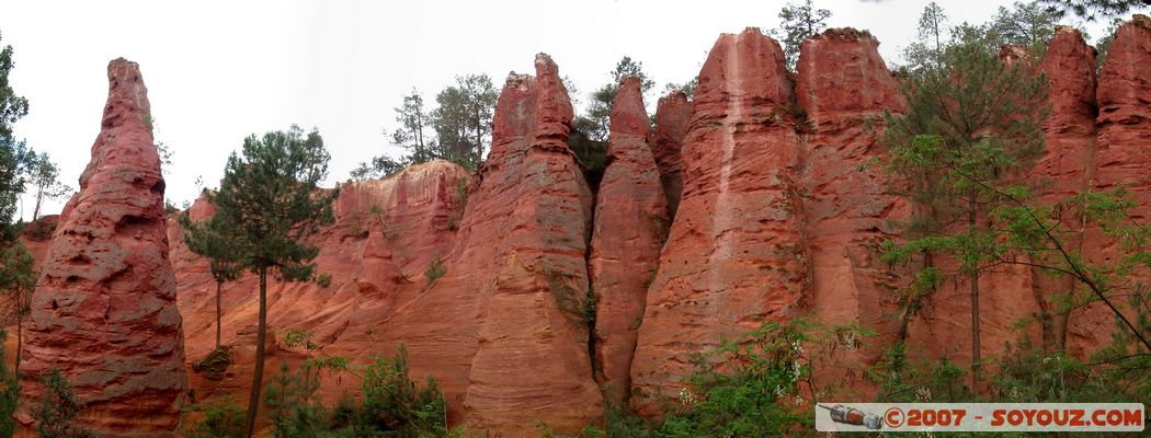 Le sentier des Ocres
vue panoramique

