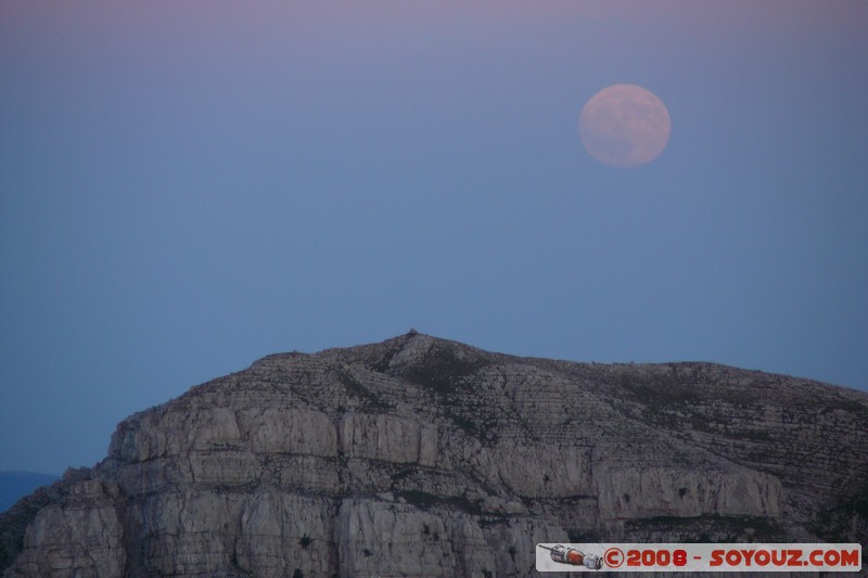 Mont Chiran - Lever de Lune sur le Mourre de Chanier
Mots-clés: sunset Lune