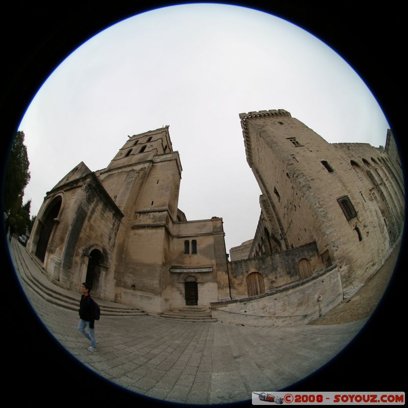 Avignon - Notre Dame des Doms et Palais des Papes
Mots-clés: Fish eye Eglise chateau patrimoine unesco
