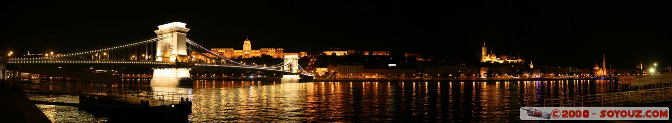 Budapest by night - Szechenyi Lanchid and Danube - panorama
Mots-clés: Nuit panorama Danube Riviere