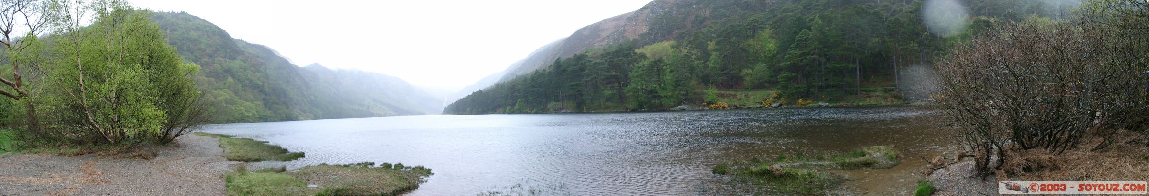 vue panoramique - Glendalough Lake
