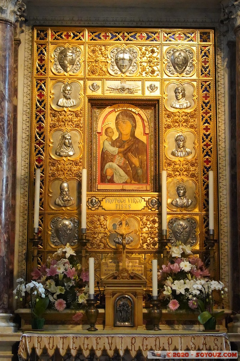 Pisa - Duomo
Mots-clés: geo:lat=43.72333349 geo:lon=10.39598386 geotagged ITA Italie Pisa Roman Catholic Archidiocese of Pisa Toscana Piazza dei Miracoli Eglise Duomo di Pisa peinture patrimoine unesco