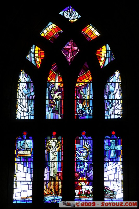 Orkney - Kirkwall - St Magnus Cathedral - Stained glass
Mots-clés: Eglise Vitrail Moyen-age