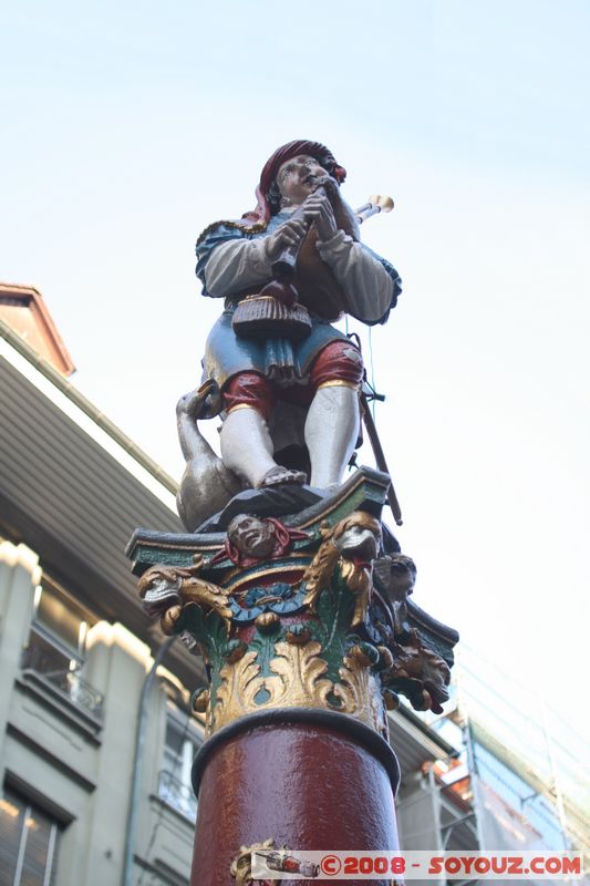 Berne - Pfeiferbrunnen (Fontaine du joueur de cornemuse)
Mots-clés: patrimoine unesco Fontaine
