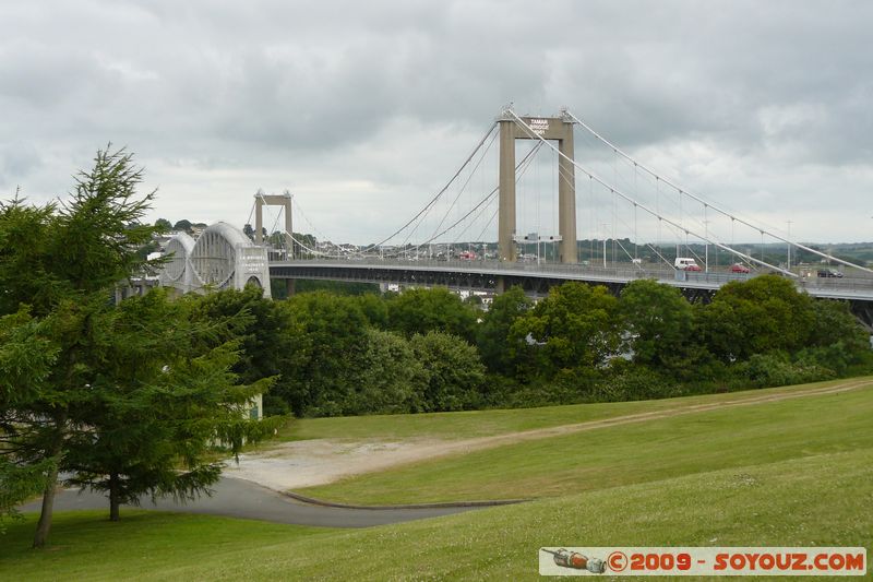 Tamar Bridge (1961)
Tamar Bridge, Plymouth PL5 1, UK (Saltash, Cornwall, England, United Kingdom)
Mots-clés: Pont