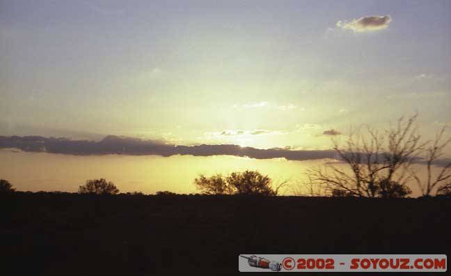 Sunset in the middle of nowhere
