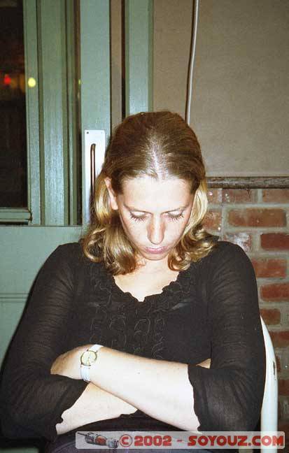 Patricia sleeping after the long road
