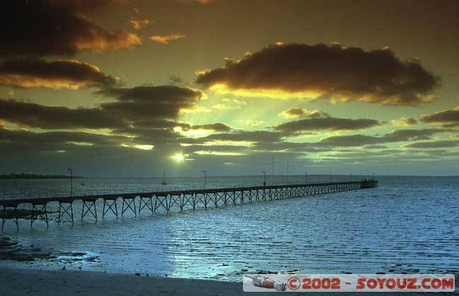 Sunset after totality
