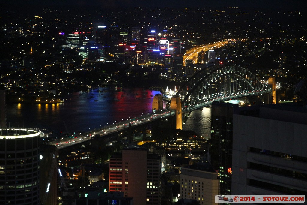 Sydney by Night from Sydney Tower - Harbour Bridge
Mots-clés: AUS Australie geo:lat=-33.87061932 geo:lon=151.20903566 geotagged New South Wales Sydney Nuit Sydney Tower MLC Centre Harbour Bridge Pont