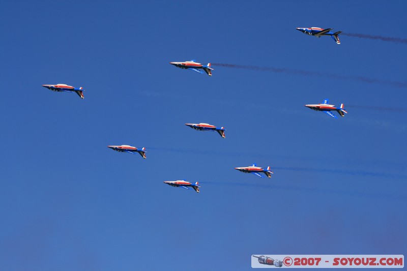 Patrouille de France
Mots-clés: meeting aÃ©rien avion voltige aÃ©rienne patrouille